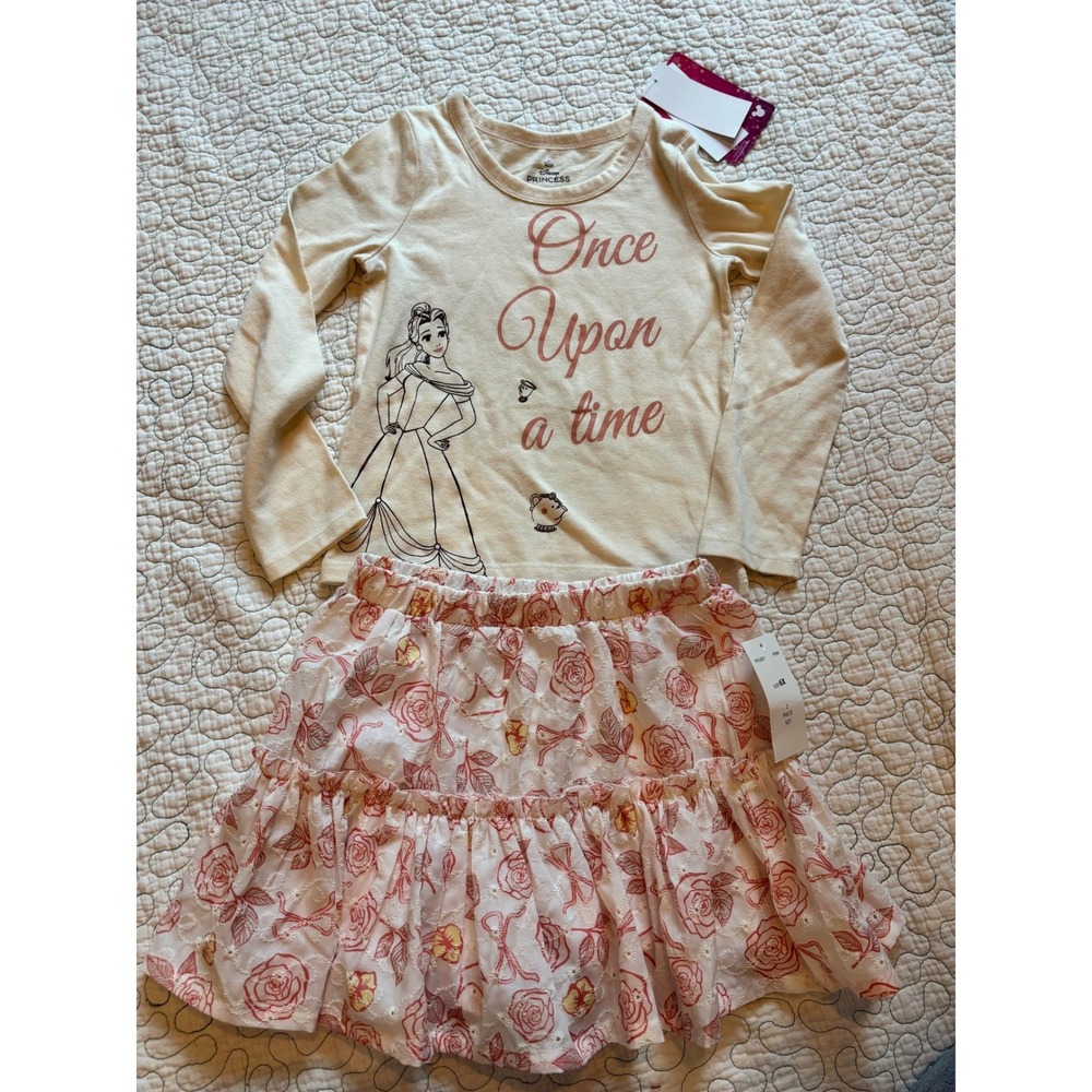 Disney‎ Princess Belle Once Upon a Time Skort Set Girls 6X